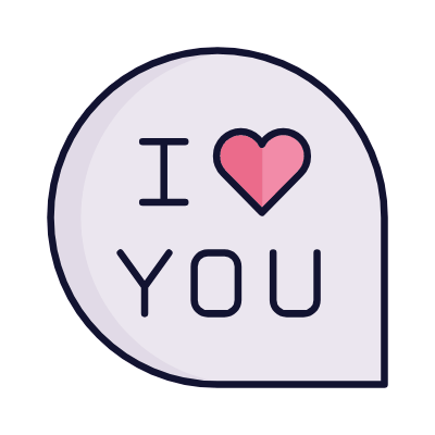 Chat I Love You, Animated Icon, Lineal