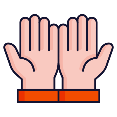 Pray, Animated Icon, Lineal