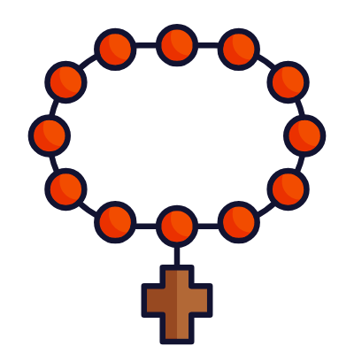 Rosary, Animated Icon, Lineal