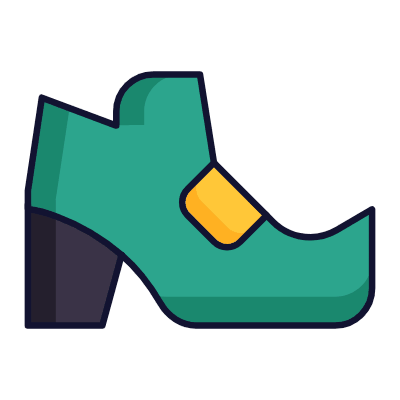 Leprechaun Boots, Animated Icon, Lineal