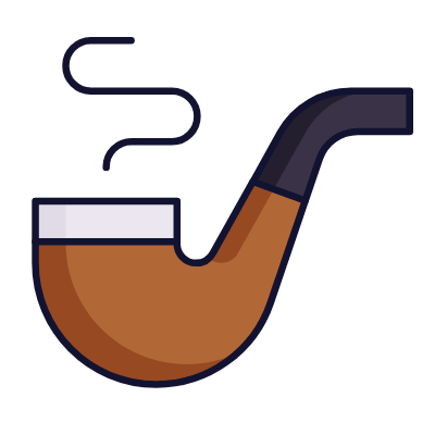 Smoking Pipe, Animated Icon, Lineal