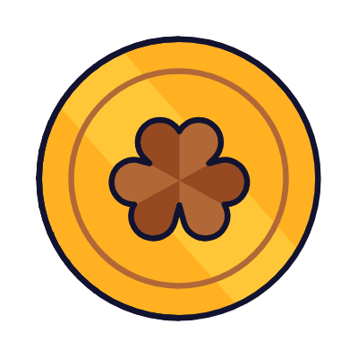 St Patrick's Coin, Animated Icon, Lineal