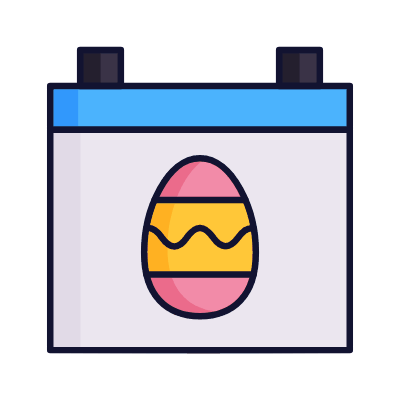 Easter, Animated Icon, Lineal