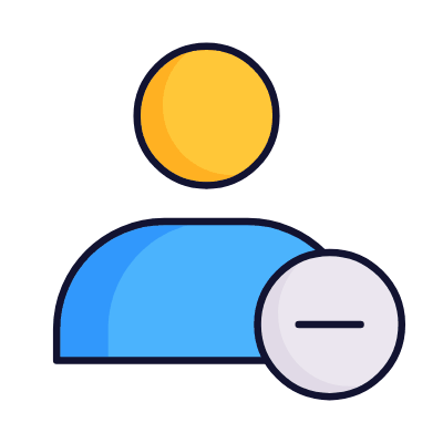 Avatar Minus, Animated Icon, Lineal
