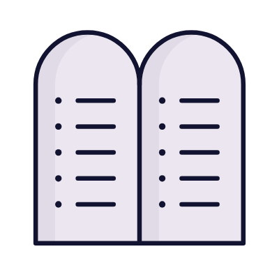Ten Commandments, Animated Icon, Lineal