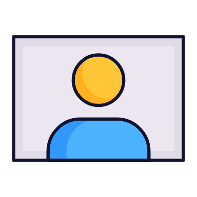 Portrait Photo, Animated Icon, Lineal