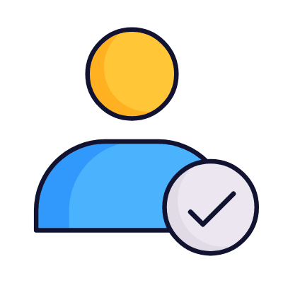 Approving Avatar, Animated Icon, Lineal