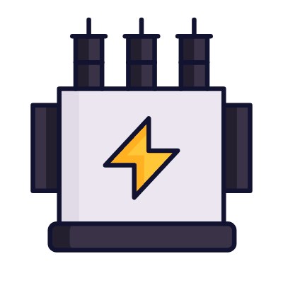 Transmission tower, Animated Icon, Lineal