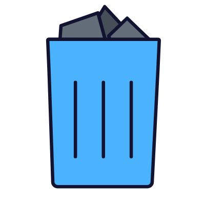 Trash, Animated Icon, Lineal