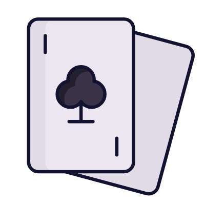 Cards Club, Animated Icon, Lineal