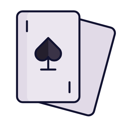Cards Spade, Animated Icon, Lineal