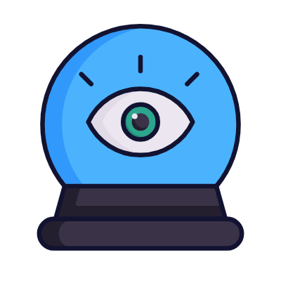 Crystal Ball, Animated Icon, Lineal
