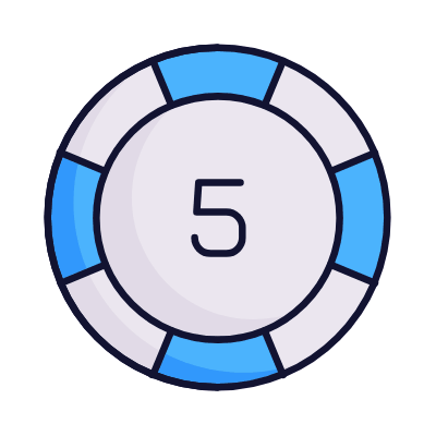 Casino Chip, Animated Icon, Lineal