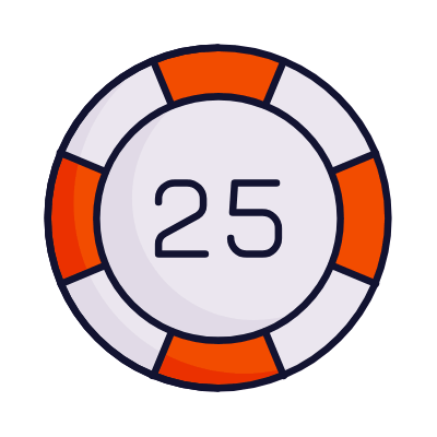 Casino Chip, Animated Icon, Lineal