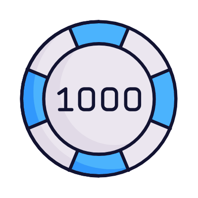 Casino Chip, Animated Icon, Lineal