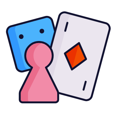 Cards & Dice, Animated Icon, Lineal