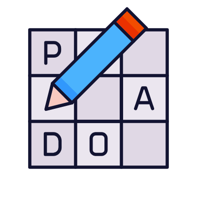 Crossword, Animated Icon, Lineal