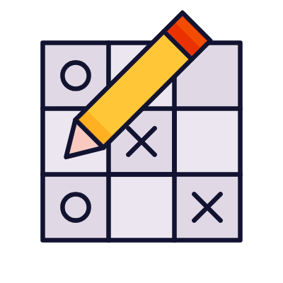Tic-tac-toe, Animated Icon, Lineal