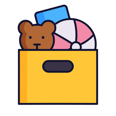 Toy Box, Animated Icon, Lineal