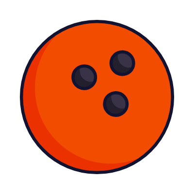 Bowling Ball, Animated Icon, Lineal