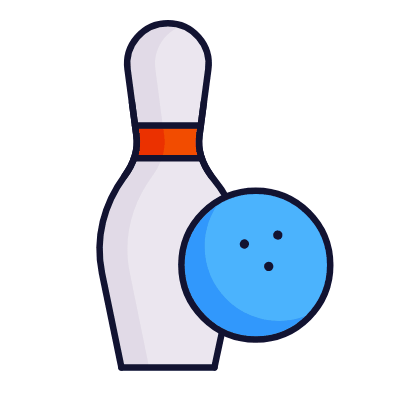 Bowling pin, Animated Icon, Lineal