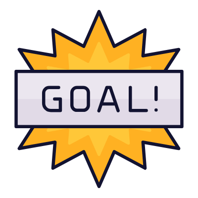 Goal Sign, Animated Icon, Lineal