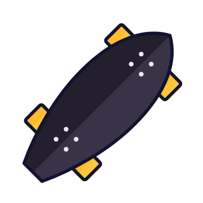 Longboard, Animated Icon, Lineal