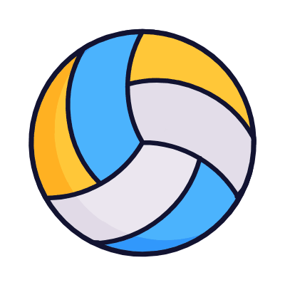 Ball Volleyball, Animated Icon, Lineal