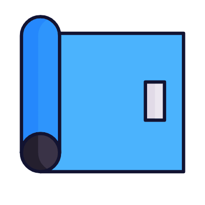Gym Mat, Animated Icon, Lineal
