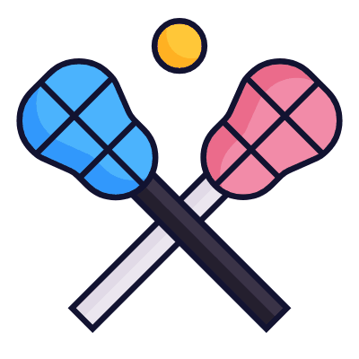 Lacrosse Sticks, Animated Icon, Lineal