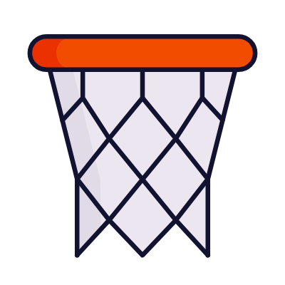 Basketball Hoop, Animated Icon, Lineal