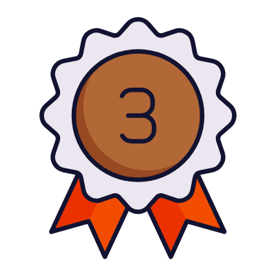 Badge Third, Animated Icon, Lineal