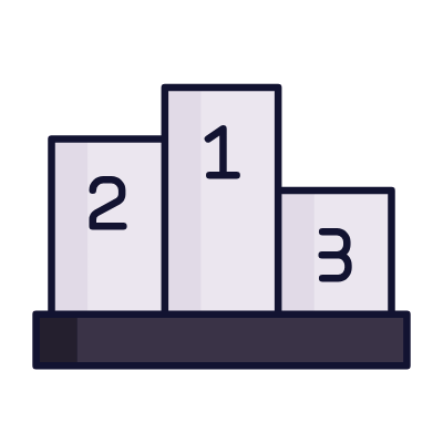 Podium, Animated Icon, Lineal