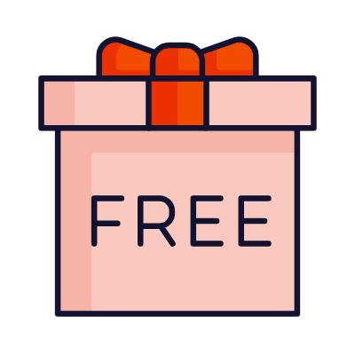 Gift Free, Animated Icon, Lineal