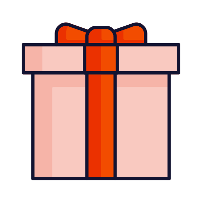 Gift, Animated Icon, Lineal