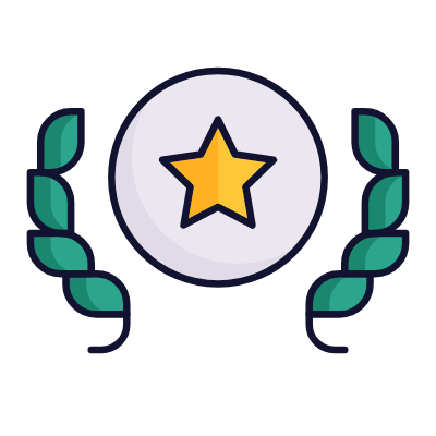 Medal Star, Animated Icon, Lineal