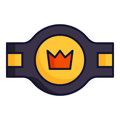 Champion Belt, Animated Icon, Lineal