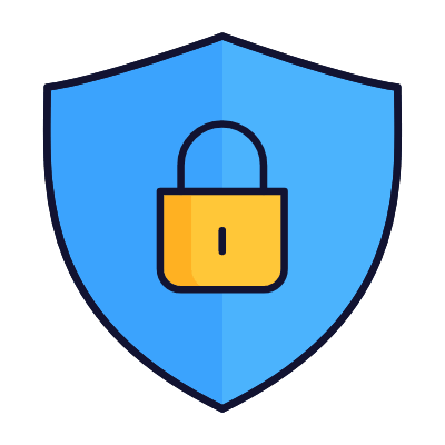 Shield Lock, Animated Icon, Lineal