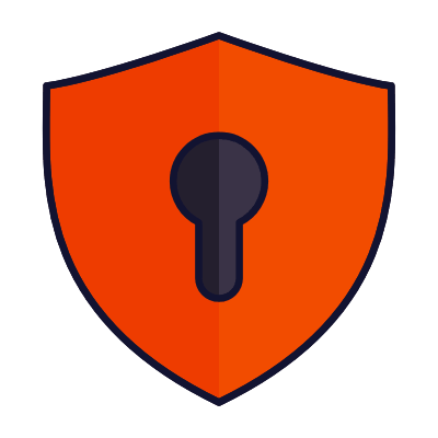 Shield Keyhole, Animated Icon, Lineal