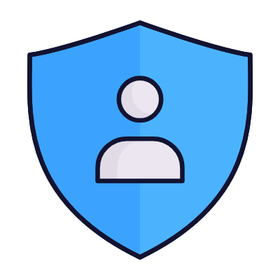Shield User, Animated Icon, Lineal