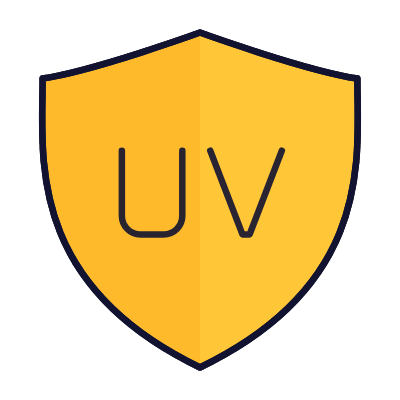 Shield UV, Animated Icon, Lineal