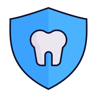 Shield Tooth, Animated Icon, Lineal