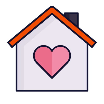 House Heart, Animated Icon, Lineal