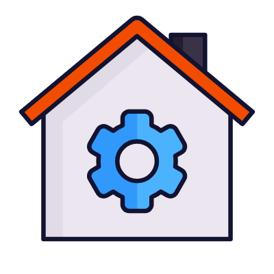 House Settings, Animated Icon, Lineal