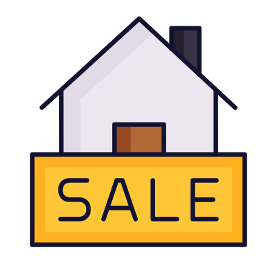 House Sale, Animated Icon, Lineal