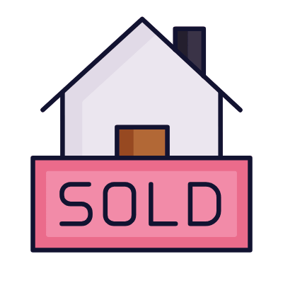 House Sold, Animated Icon, Lineal