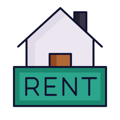 House Rent, Animated Icon, Lineal