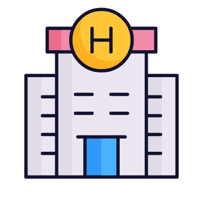 Hotel, Animated Icon, Lineal