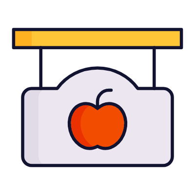 Apple Sign, Animated Icon, Lineal