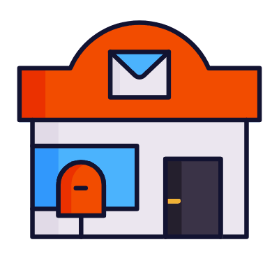 Post office, Animated Icon, Lineal